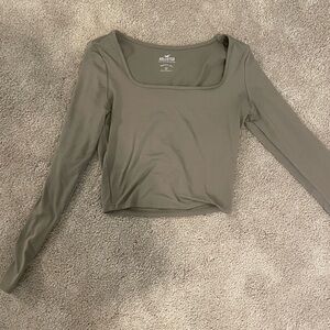 Hollister Women's Brown Long Sleeve Top